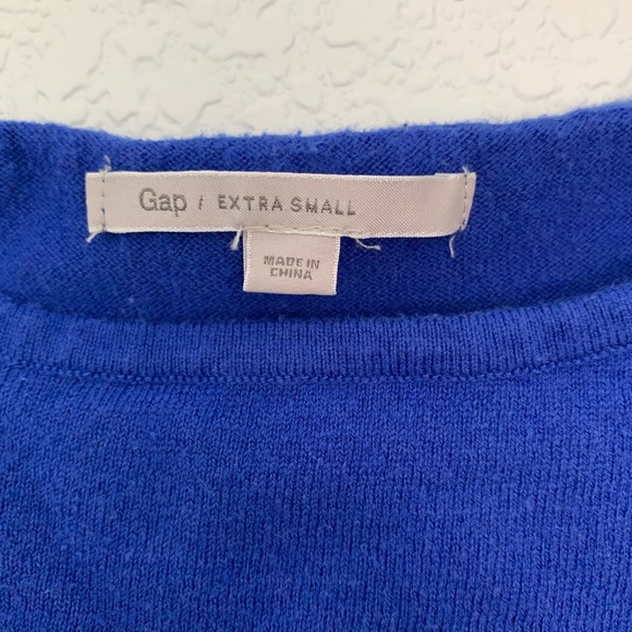 Gap XS Blue and Gray Striped Sweater - Picture 2 of 4